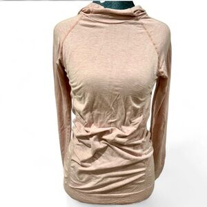 FABLETICS Light Pink Hooded Long Sleeve Top